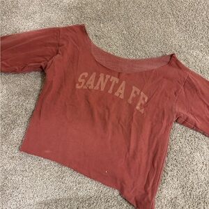 Santa Fe Red Long Sleeve Top